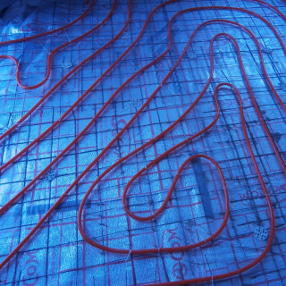 Монтаж водяного теплого пола  1200,00,руб кв. м